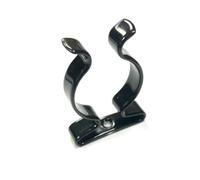 4 X Terry Strumento Clip Nero Rivestito IN Plastica Molla Acciaio Grips Dn. 19mm