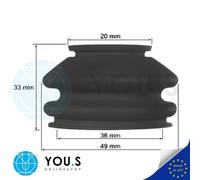 4 X Testa Di Sterzo Gommata - 20-36-33 Per BMW E53 E60 E65 FIAT RENAULT