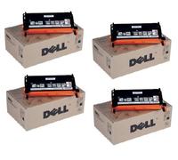 4 X Toner Originale Dell 3110cn 3115cn/PF028 NF555 MF790 RF012 Cartridges Set