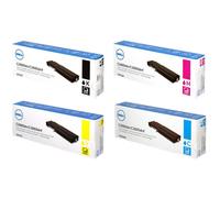 4 X Toner Originale Dell C2660dn C2665dnf / Alta Capacità 67H2T V4TG6 2K1VC