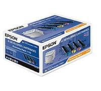 4 X Toner Originale Epson Aculaser C900 C1900/S050100 S050097 S050098 S050099