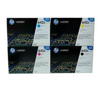 4 X Toner Originale HP Color Laserjet CP4005 N Dn / 642A CB400A CB401A -CB403A