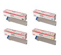 4 x Toner Originale OKI C8600 C8800 / 43698501 43487712 -43487709 Cartridges Set