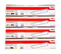 4 X Toner Originale OKI C911 C931 C941 Dn Hdn / 45536416 - 45536413 Cartuccia