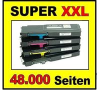 4 X Toner Set per Dell C3760N/C3760dn/C3765dnf Comp. W8D60 1M4KP Xkgf MD8G4