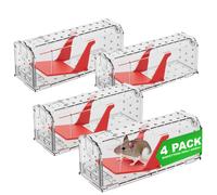 4 x Trappole friendly per la cattura di TOPI adatte ad interni ed esterni