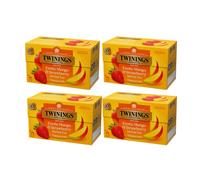 4 x Twinings tisana fragola mango 20 bustine senza caffeina