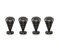 4 X Viablue HS Spikes Neri 50040 Regolabile Capacità 100Kg Per Set