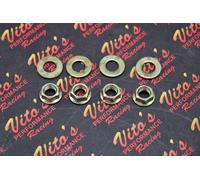 4 X Vito's Ruota Dadi Yamaha Raptor Banshee Anteriore Retro Hub Rondelle Lugnuts