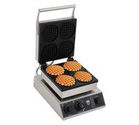 4 x Waffle a bolle, mini waffle automa per waffle, antiaderente, imperatura regolabile, 1750 W Piccole Waffle Maker, per fare waffle a casa, nei negozi di dolci, stand su strada ecc