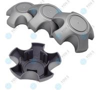 4 X You.S Coprimozzi Coprimozzo Coprimozzo 130,0 - 68,0 Mm - Argento