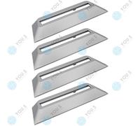 4 X YOU.S Supporto Per Cerchioni In ABS Verniciato Argento