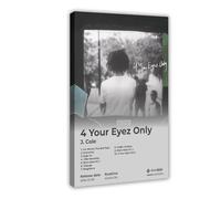 4 Your Eyez Only Rapper J Cole, copertina di album, idea regalo per i fan, poster musicale su tela, decorazione per camera da letto, ufficio, camera da letto, regalo, 60 x 90 cm