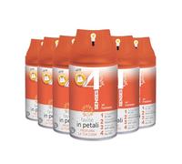 4 YOUR SENSES | Deodorante per Ambiente Spray Bi-uso, Formula Dry 24h con Molecola Anti-Odore, Utilizzabile sulle Superfici di Arredo, Faville in Petali, 6x250 ml