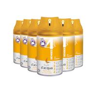 4 YOUR SENSES | Deodorante per Ambiente Spray Bi-uso, Formula Dry 24h con Molecola Anti-Odore, Utilizzabile sulle Superfici di Arredo, Frutti d'Acqua, 6x250 ml