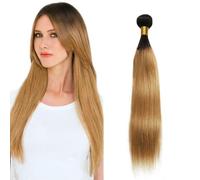4 Zeslaerr D 1B27 ST Human Hair Extension Bundles 14 Inch
