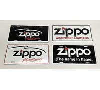 4 ZiPPO ORIGINAL Piastra 4 X TARGHE US-CAR ORIGINAL ZIPPO Cartello Pubblicitario