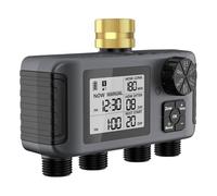 4 Zone Automatico Irrigatore Timer Ottone Rubinetto Controller Programmabile Sistemi di Irrigazione Per Prati Irrigazione Esterna Tubo Timer