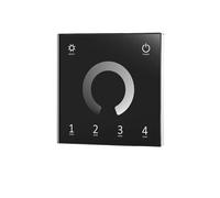 4 Zone Monochrome Dual Color RGB RGBW Wall Mount Touch Screen Controller 100-240VAC DMX512, 2.4GHz T11, T12, T13, T14(T11 black)