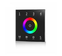 4 Zone Monochrome Dual Color RGB RGBW Wall Mount Touch Screen Controller 100-240VAC DMX512, 2.4GHz T11, T12, T13, T14(T13 black)