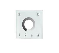 4 Zone Monochrome Dual Color RGB RGBW Wall Mount Touch Screen Controller 100-240VAC DMX512, 2.4GHz T11, T12, T13, T14(T11 white)
