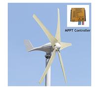 40. 0W 12V 24V. Generatore della turbina eolica 5 Blades eolico for la casa residenziale Basso Start Up generatore a + Kit + Mppt. Controller di carica,Basso rumore(With MPPT,5 BLADES_48V_400W)
