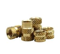 40-100 pezzi Dado di inserimento in ottone M1 M1.2 M1.4 M1.6 M2 M2.5 M3 Dadi zigrinati Dadi di rame incorporati for stampaggio a iniezione a caldo(Length 2mm,M3(od 4.2mm) x40pcs)