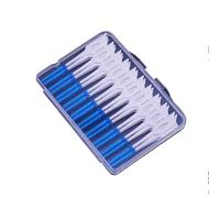40/120 pezzi Spazzolino interdentale in silicone for pulire le fessure dei denti Stuzzicadenti dentali Adatto a spazi ristretti tra i denti(Blue 40Pcs)