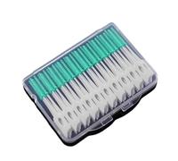 40/120 pezzi Spazzolino interdentale in silicone for pulire le fessure dei denti Stuzzicadenti dentali Adatto a spazi ristretti tra i denti(Green 40Pcs)