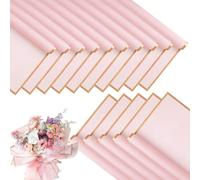 40/20/1 pezzi Carta da imballaggio floreale, carta da imballaggio per profumo stile coreano con bordo dorato, adatta per artigianato fai-da-te, confezioni regalo, forniture floreali decorative, 23 pol