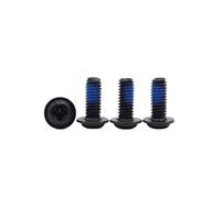 40/20 pz M2M2.5M3M4M5 Acciaio Al Carbonio Nero Rivestito Blu Colla Croce Vite a Testa Tonda Con Guarnizione(40PCS M4X6)