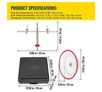 40-200mm 40-300mm Kit taglierina for sega a tazza regolabile in acciaio con punta for trapano for scudo Strumento fai da te for cartongesso Impiallacciatura Ardesia Per uso fai da te(40-200mm)