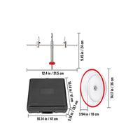 40-200mm 40-300mm Regolabile Foro In Acciaio Seghe Cutter Kit W/Scudo Taglierina Foro Punta Del Trapano Strumento FAI DA TE for Cartongesso Impiallacciatura Ardesia(40-300mm)