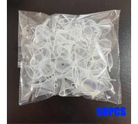 40/50 pezzi Imbuti in plastica trasparente con bocca stretta e piccola, adatti per laboratorio e strumenti di riempimento, arte della sabbia, riempimento di profumi, imbuti da laboratorio in plastica 