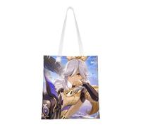 40.6 X 38.0 cm Canvas Totes Hand Shopping Bag With All Role's Print Genshin Impression For Daily Impact Shopping Shoulder Bag