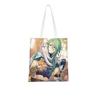 40.6 X 38.0 cm Canvas Totes Hand Shopping Bag With All Role's Print Genshin Impression For Daily Impact Shopping Shoulder Bag