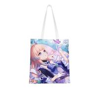 40.6 X 38.0 cm Canvas Totes Hand Shopping Bag With All Role's Print Genshin Impression For Daily Impact Shopping Shoulder Bag