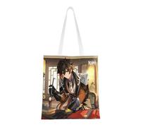 40.6 X 38.0 cm Canvas Totes Hand Shopping Bag With All Role's Print Genshin Impression For Daily Impact Shopping Shoulder Bag