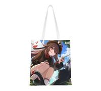 40.6 X 38.0 cm Canvas Totes Hand Shopping Bag With All Role's Print Genshin Impression For Daily Impact Shopping Shoulder Bag