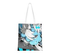 40.6 X 38.0 cm Canvas Totes Hand Shopping Bag With All Role's Print Zenless Zone Zero Impression For Daily Shopping Shoulder Bag
