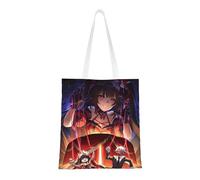 40.6 X 38.0 cm Canvas Totes Hand Shopping Bag With Honkai Star Rail All Role's Print Impression For Daily Shopping Shoulder Bag