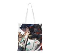 40.6 X 38.0 cm Canvas Totes Hand Shopping Bag With Honkai Star Rail All Role's Print Impression For Daily Shopping Shoulder Bag