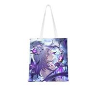 40.6 X 38.0 cm Canvas Totes Hand Shopping Bag With Honkai Star Rail All Role's Print Impression For Daily Shopping Shoulder Bag