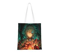 40.6 X 38.0 cm Canvas Totes Hand Shopping Bag With Honkai Star Rail All Role's Print Impression For Daily Shopping Shoulder Bag