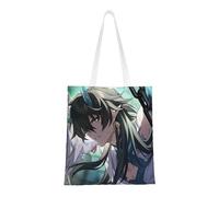 40.6 X 38.0 cm Canvas Totes Hand Shopping Bag With Honkai Star Rail All Role's Print Impression For Daily Shopping Shoulder Bag