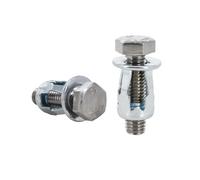 40/60 pezzi a forma di petalo in metallo rivetto dado espansione bullone dadi M4 M5 M6 morsetto pannello serratura rivetti targa auto(External Head(Silver,M4x16(60Pcs))