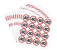 40 adesivi per compleanno, 160 pezzi, cartello stradale, 40 compleanni, decorazione per 40 compleanni, uomo e donna, 40 decorazioni per compleanni, 40 compleanni, 40 anniversari, feste regalo