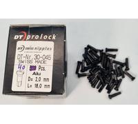 40 ALU - PROLOCK Nippli Di Raggi Nippolo DT Swiss 2Mm X 16 Mm Nero NUOVO