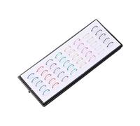 40 anelli per naso in acciaio inox tipo C, per naso, unghie, setto nasale, decorazione per il corpo, doppio anello da naso per piercing singolo (mimetico, taglia unica)