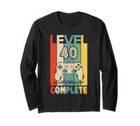 40 Anni Compleanno Uomo Donna Regalo Divertente Level 40 Maglia a Manica